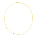 14k Two Tone Gold Love Necklace