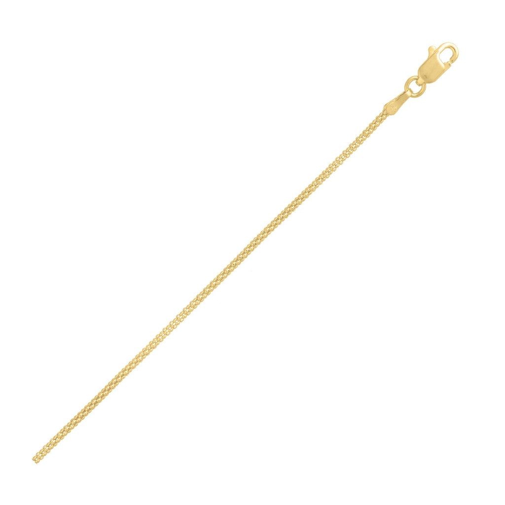 Popcorn Chain in 14k Yellow Gold (1.30 mm)