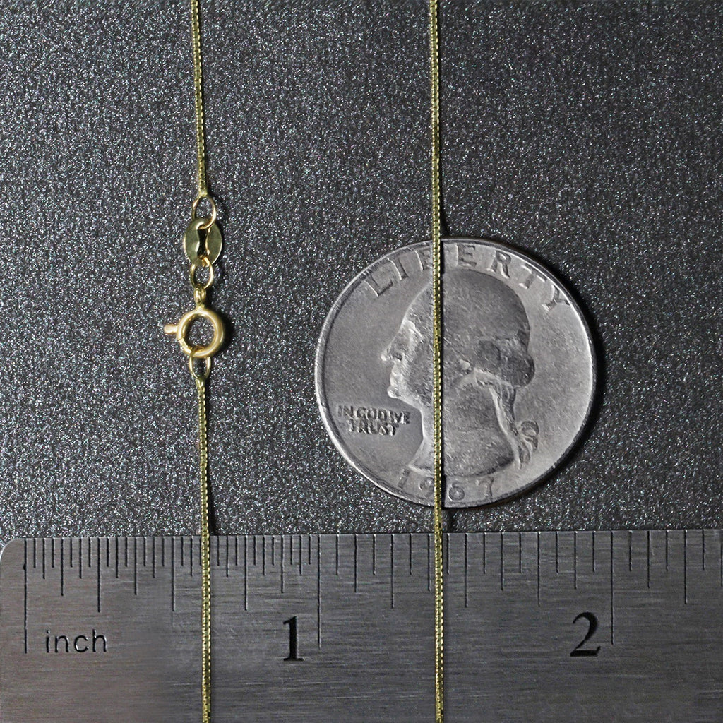 14k Yellow Gold Classic Box Chain (0.60 mm)
