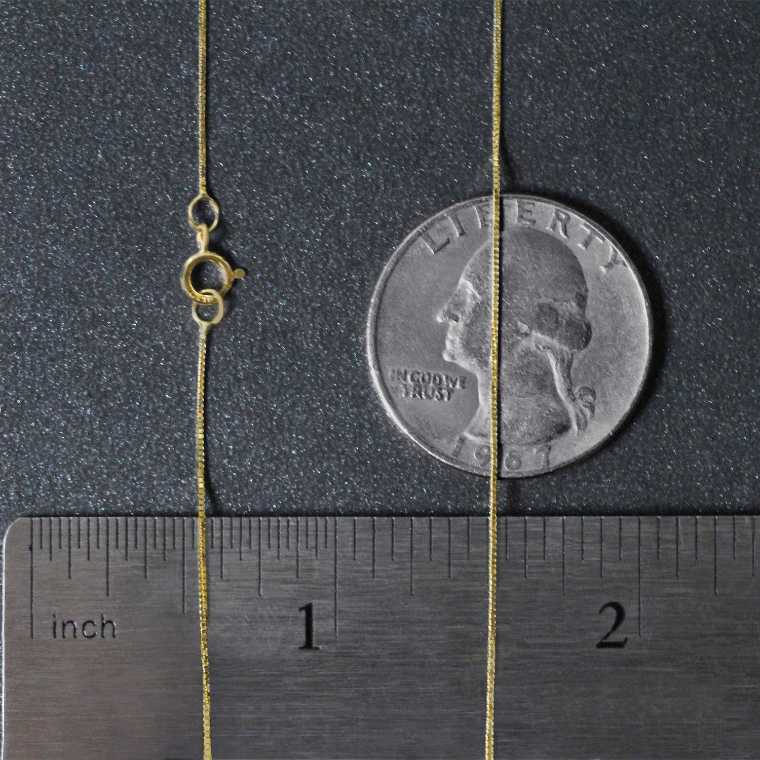 14k Yellow Gold Classic Box Chain (0.45 mm)