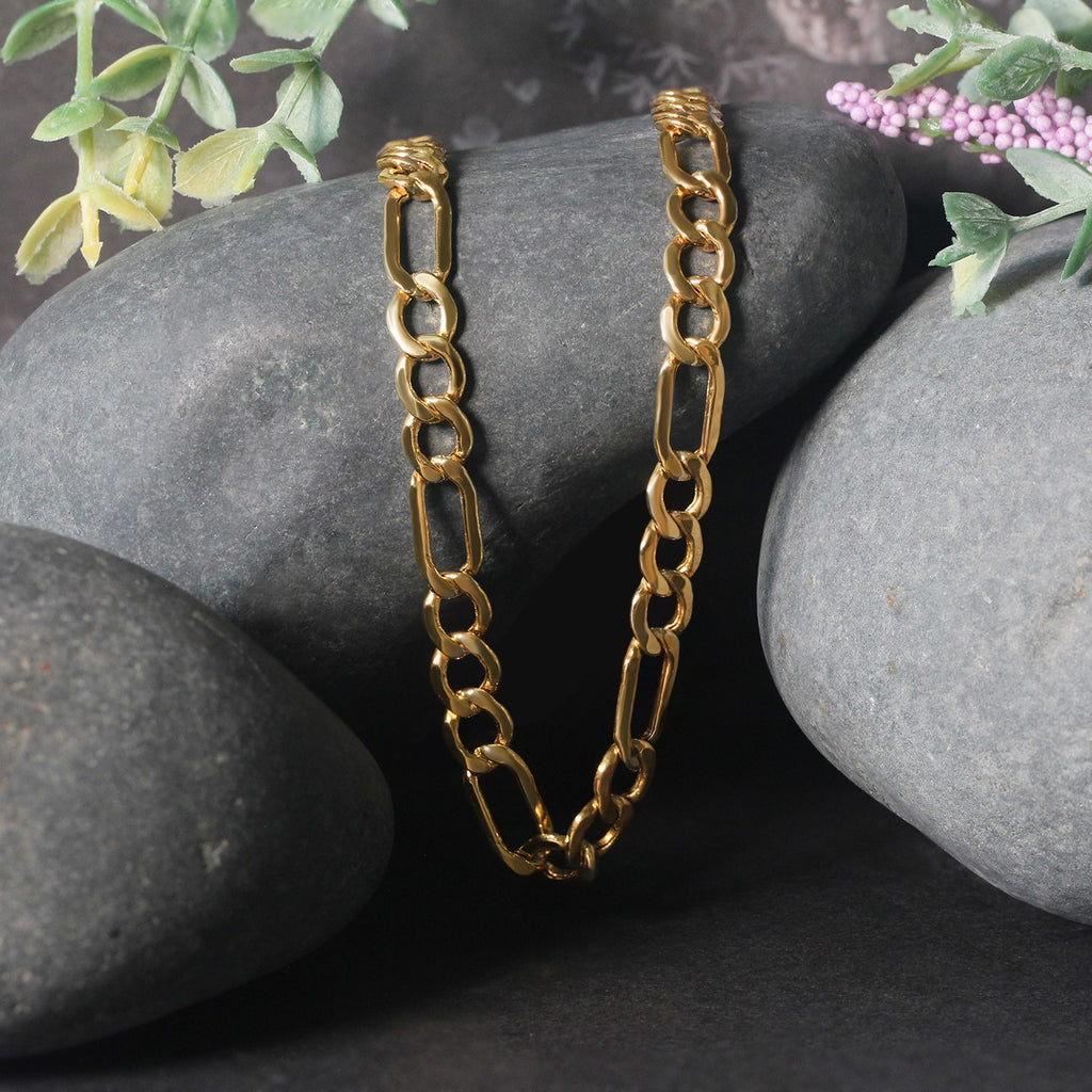 10k Yellow Gold Lite Figaro Chain (6.60 mm)