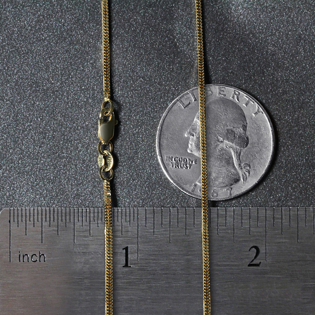 14k Yellow Gold Milano Chain (1.10 mm)