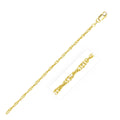 2.1mm 14k Yellow Gold Singapore Anklet