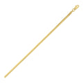 14K Yellow Gold Oval Snake Chain Bracelet (2.60 mm)