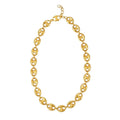 Puffed Mariner Link 12mm Necklace in 14K Yellow Gold