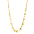 Graduated Jax Link Necklace in 14K Yellow Gold