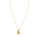 14K Yellow Gold Diamond Raindrop Necklace
