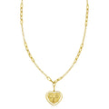 14K Yellow Gold Lucky Forever Heart Necklace