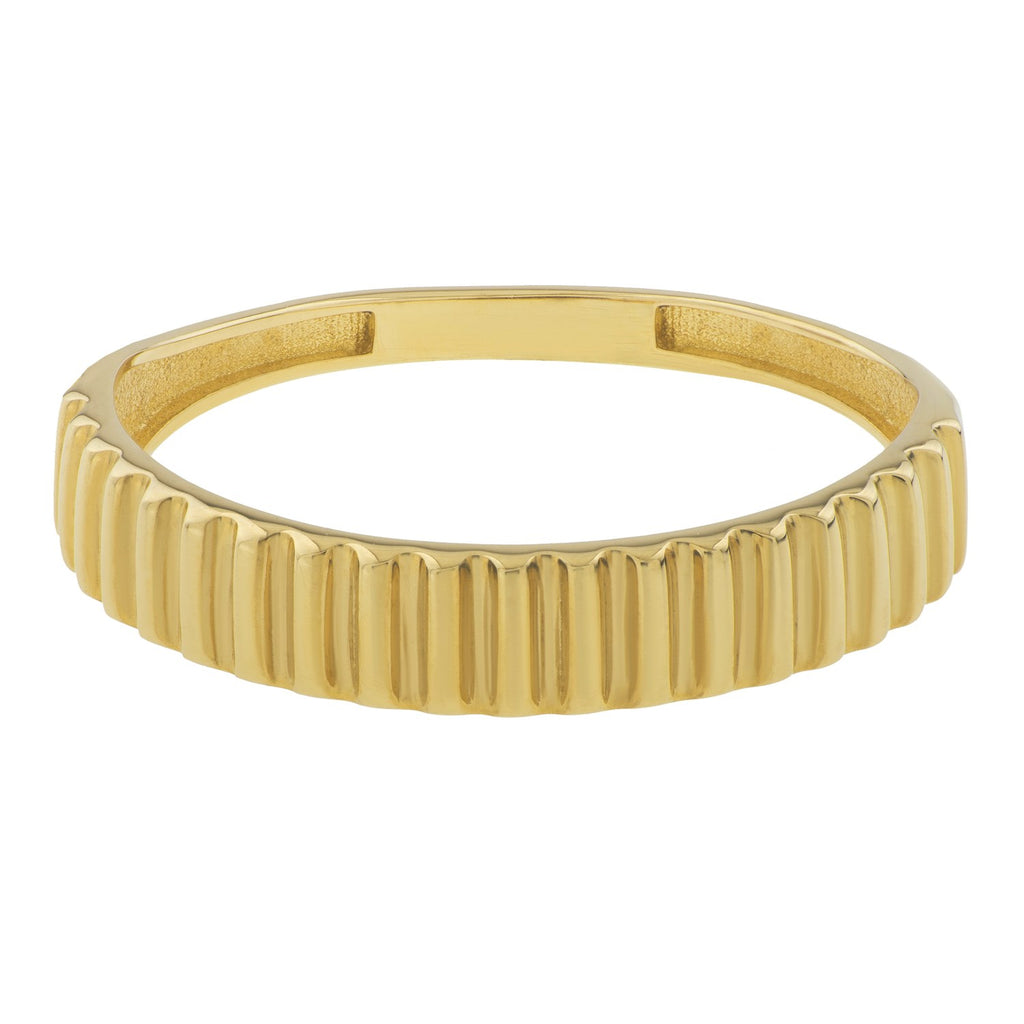 Graduated Ridge Ring in 14K Yellow Gold (1.80 mm)