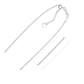Sterling Silver 1.5mm Adjustable Rope Chain (1.50 mm)