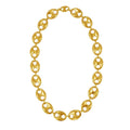 Puffed Mariner Link 16mm Necklace in 14K Yellow Gold
