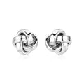 Sterling Silver Polished Love Knot Earrings(10mm)