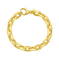 14K Yellow Gold Faceted Octagonal Link Chain Bracelet (8.10 mm)