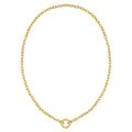 14K Yellow Gold Push Lock Charm Necklace (4.20 mm)