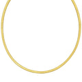 Gold Over Sterling Silver Cubogas Chain Necklace