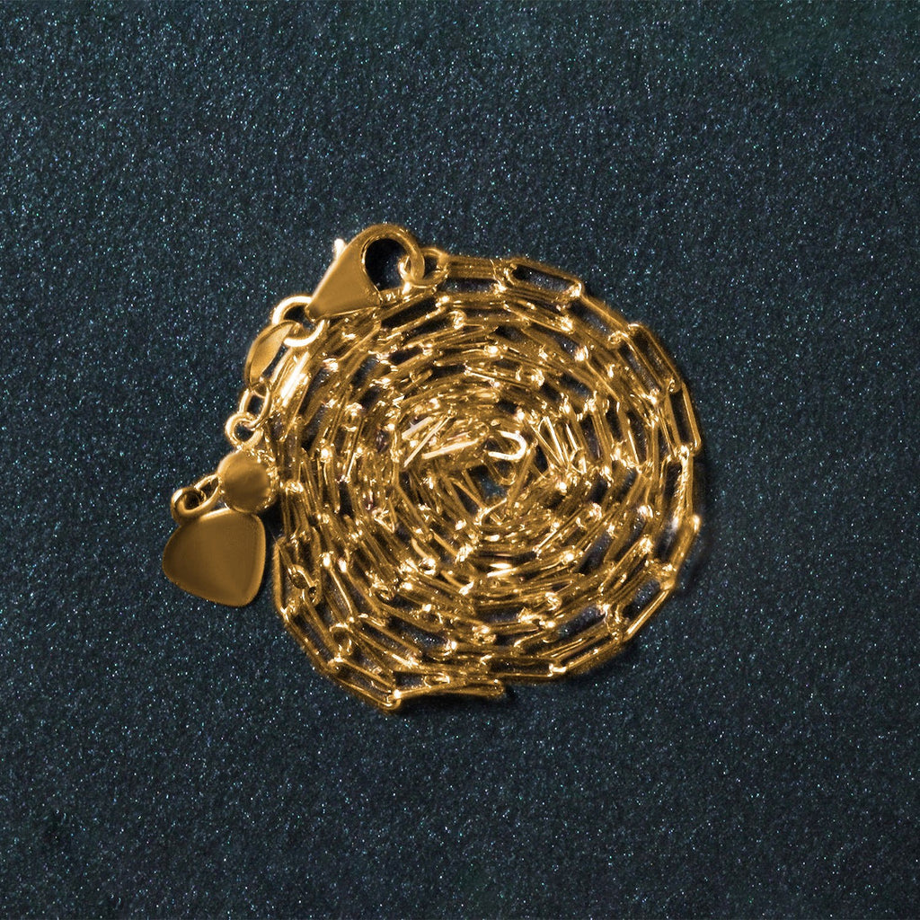 14k Yellow Gold Adjustable Paperclip Chain (1.50 mm)
