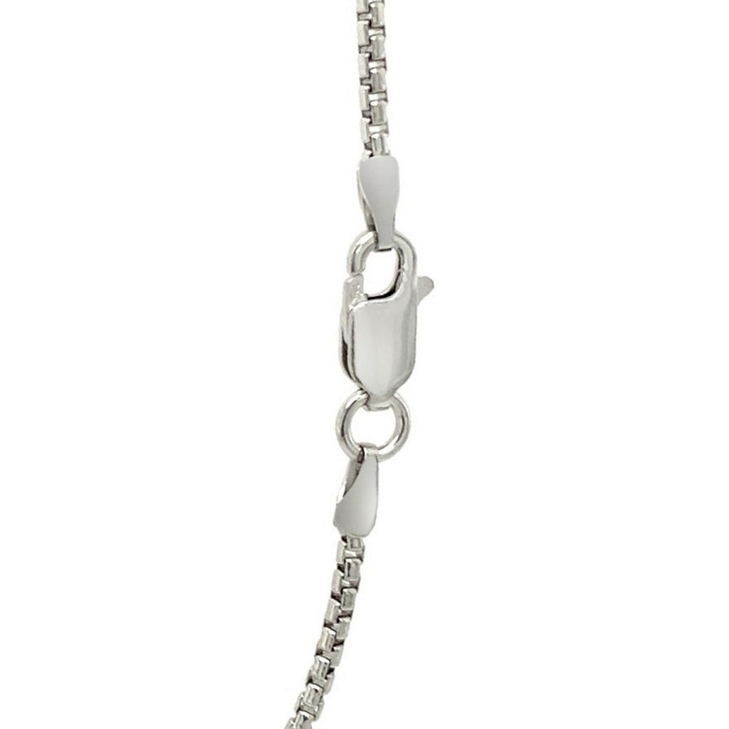 Sterling Silver Rhodium Plated Round Box Chain (1.50 mm)