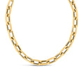 14k Yellow Gold French Cable Link Necklace (9mm)