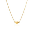 14k Yellow Gold Chain Necklace with Polished Knot
