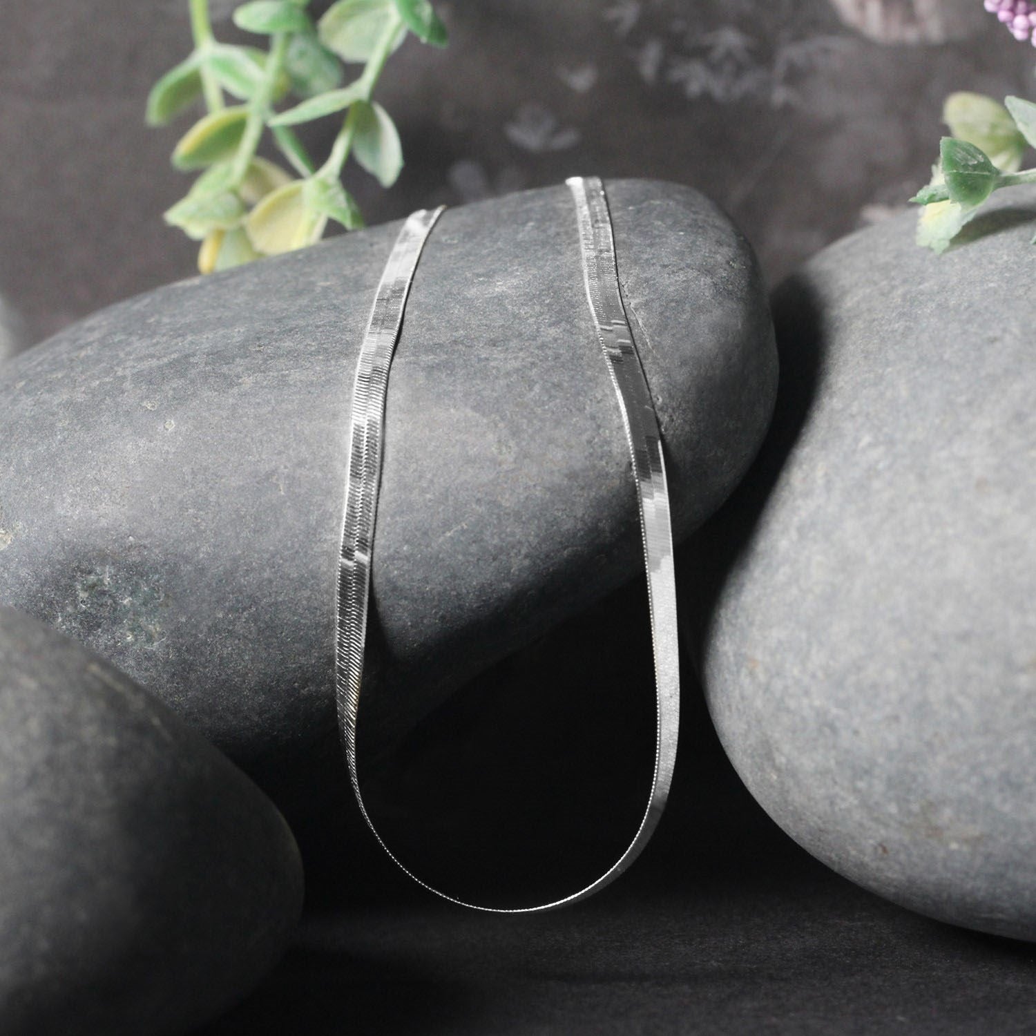 14k White Gold Super Flex Herringbone Chain (2.80 mm)