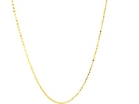 14k Yellow Gold Diamond-Cut Bead Chain (0.90 mm)