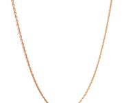 14k Rose Gold Oval Cable Link Chain (0.97 mm)