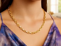 14k Yellow Gold French Cable Link Chain (4.80 mm)