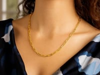 14K Yellow Gold Paperclip Chain (3.50 mm)